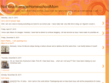 Tablet Screenshot of notyouraveragehomeschoolmom.blogspot.com