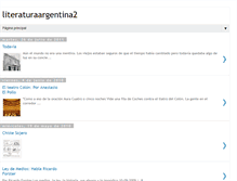 Tablet Screenshot of literaturaargentina2.blogspot.com