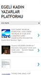Mobile Screenshot of egelikadinyazarlar.blogspot.com