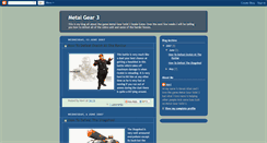 Desktop Screenshot of metalgear3.blogspot.com