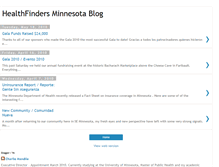 Tablet Screenshot of healthfindersmn.blogspot.com