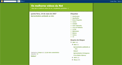 Desktop Screenshot of osmelhoresvideosdanet.blogspot.com