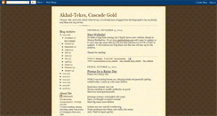 Desktop Screenshot of cascadegold.blogspot.com