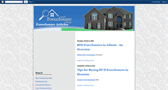 Desktop Screenshot of foreclosurelists.blogspot.com