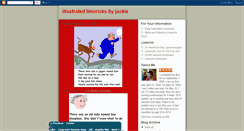 Desktop Screenshot of jackies-illustratedlimericks.blogspot.com