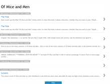 Tablet Screenshot of ofmiceandmenacs.blogspot.com