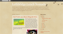 Desktop Screenshot of lethbridgelunchnomads.blogspot.com