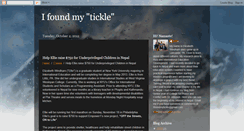 Desktop Screenshot of ifoundmytickle.blogspot.com