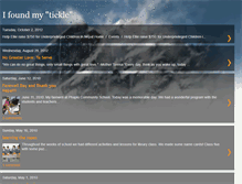 Tablet Screenshot of ifoundmytickle.blogspot.com