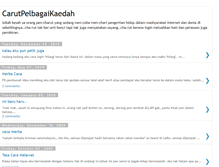 Tablet Screenshot of carutpelbagaikaedah.blogspot.com