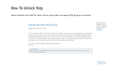 Desktop Screenshot of howtounlockvoip.blogspot.com