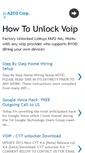 Mobile Screenshot of howtounlockvoip.blogspot.com