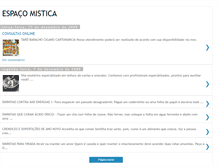 Tablet Screenshot of espacomistica.blogspot.com