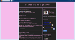 Desktop Screenshot of diariodenosquatro.blogspot.com