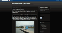 Desktop Screenshot of instantboat.blogspot.com