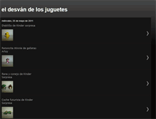 Tablet Screenshot of eldesvandelosjuguetes.blogspot.com
