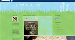 Desktop Screenshot of iheartstofu.blogspot.com