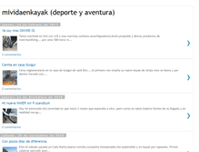 Tablet Screenshot of mividaenkayak.blogspot.com