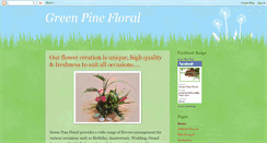 Desktop Screenshot of greenpinefloral.blogspot.com