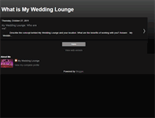 Tablet Screenshot of myweddinglounge.blogspot.com