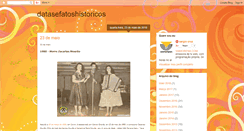 Desktop Screenshot of datasefatoshistoricos.blogspot.com