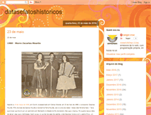 Tablet Screenshot of datasefatoshistoricos.blogspot.com