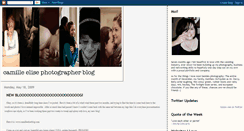 Desktop Screenshot of camilleelisephotographer.blogspot.com