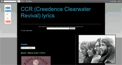 Desktop Screenshot of ccrlyrics.blogspot.com