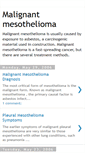 Mobile Screenshot of malignant-mesothelioma-inf.blogspot.com