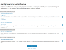 Tablet Screenshot of malignant-mesothelioma-inf.blogspot.com