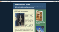 Desktop Screenshot of blackwoodsoldiersproject.blogspot.com