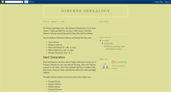 Desktop Screenshot of osbornegenealogy.blogspot.com