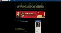 Desktop Screenshot of capitalhomestaginganddesign.blogspot.com