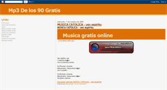 Desktop Screenshot of mp3delos90gratis.blogspot.com
