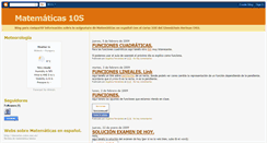 Desktop Screenshot of matematicas10s.blogspot.com
