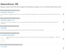 Tablet Screenshot of matematicas10s.blogspot.com