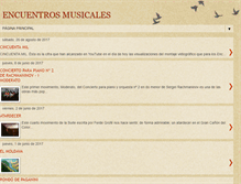 Tablet Screenshot of encuentrosmusicales.blogspot.com