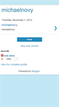 Mobile Screenshot of michaelnovy.blogspot.com