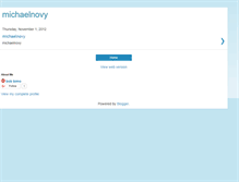 Tablet Screenshot of michaelnovy.blogspot.com