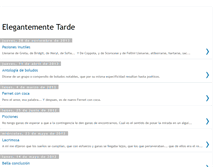 Tablet Screenshot of elegantementetarde.blogspot.com