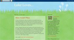 Desktop Screenshot of lukeloves.blogspot.com
