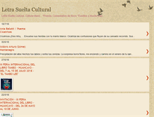 Tablet Screenshot of letrasueltacultural.blogspot.com