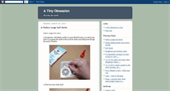 Desktop Screenshot of a-tiny-obsession.blogspot.com