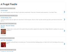 Tablet Screenshot of afrugalfoodie.blogspot.com