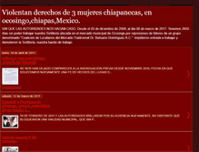 Tablet Screenshot of denunciaocosingochiapas.blogspot.com