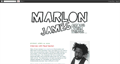 Desktop Screenshot of marlon-james.blogspot.com