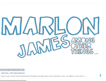 Tablet Screenshot of marlon-james.blogspot.com
