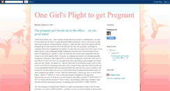 Desktop Screenshot of onegirlsplighttogetpregnant.blogspot.com