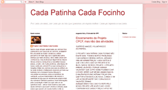 Desktop Screenshot of cadapatinhacadafocinho.blogspot.com