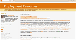 Desktop Screenshot of employmentresources.blogspot.com